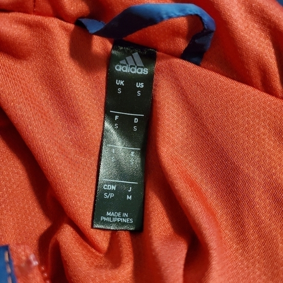 Adidas Navy & Red Lightweight Windbreaker Size Small, athlesiure, Athletic wear - Picture 6 of 9